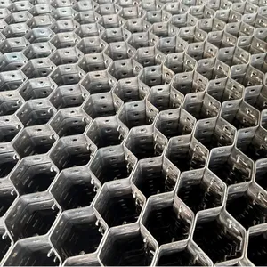 Thermostable Carbon Steel Wholesale for Reactor Vessels Flue Gas Lines Custom Cutting 1mx1m Crimp Hexsteel Tortoise Shell Net thumbnail-3