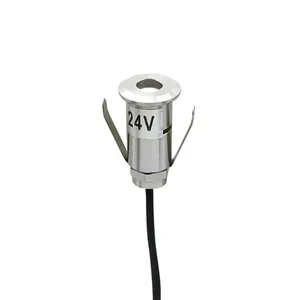 0.2w Star In-ground Light With 15mm Lamp Surface Cover Diameter, Model Pndm-0.2-15, Stainless Steel Square In-ground Light thumbnail-5