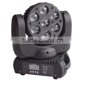 Mini 7*12W Led Beam Moving Head Light DMX DJ Lighting Stage Equipment thumbnail-1