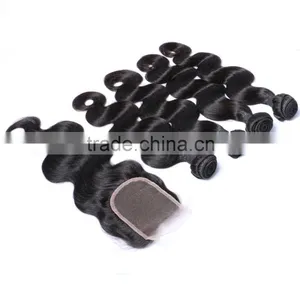 Brazilian Hair Bundles Unprocessed Virgin Body Wave Hair With Closure Hair Styles Short Wavy Hair Quality Choice Su thumbnail-2