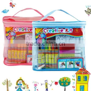 40pcs Creative Activity Packs for Children Drawing Coloring Playing thumbnail-3
