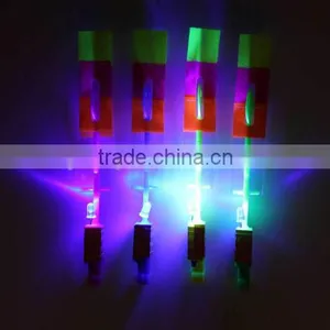 Amazing LED Light Arrow Rocket Helicopter Flying Toy Party Fun Gift thumbnail-3