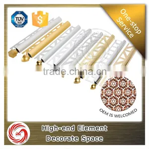 Decorative Quarter Round Aluminum Ceramic Tile Trim Corner for Wall thumbnail-1