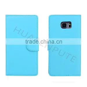 China Factory Insert Card Leather Case For Samsung Galaxy S6 Edge Plus thumbnail-2