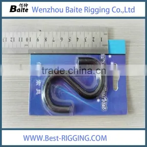 Black Metal Spray-paint S Hook, Metal S Hook (80mm Long) in Rigging Hardware China Factory thumbnail-2