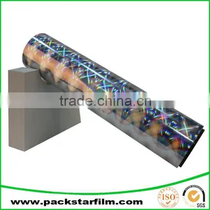 Supplier Wholesale Metallized Bopp Film With Stripe Effect thumbnail-1
