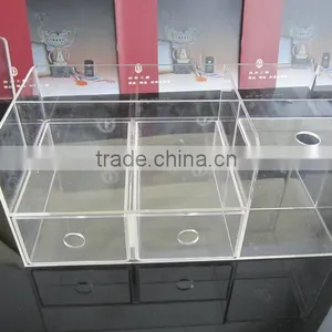 2015 New Arrivel Acrylic 9 Pieces Box Multi Clear Acrylic Storage Box thumbnail-2