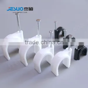 C Type /Circle Round Steel Nail Plastic Nylon Cable Clip thumbnail-3