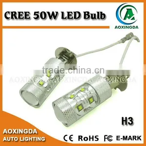 H3 Led Fog Light Bulbs Car LED Fog Lamp High Power Cree Led Foglight 50W thumbnail-1