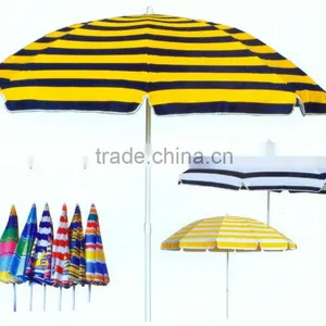 200cm Outdoor Market UV Protection Beach Umbrella Zhejiang Factory thumbnail-1