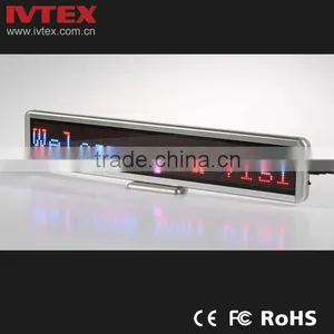 Digital Green Rechargeable Battery Backup Mini LED Display / Digital Name Badge / LED Name Card thumbnail-4