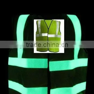 Glow and Reflective Vest/photoluminescent and Reflective Safety Vest thumbnail-1