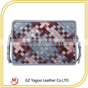 Latest Handicraft Acrylic Leather Clutch Bag thumbnail-3