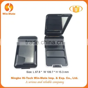 High Quality Personal Care 4 Cell Injection Eyeshadow Case With Rectangle Mirror thumbnail-1