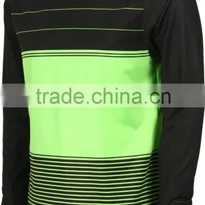 92% Polyester 8% Spandex Long Sleeves Sublimated Hooded Compression Shirt / Rash Guard With Custom Sub Stripes Design thumbnail-1