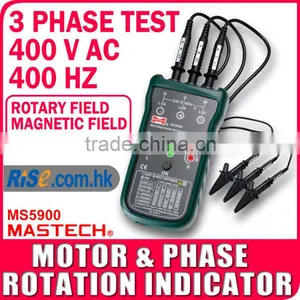 Meter Sequence Tester LED Field Mastech MS5900 3 Motor Phase Rotation Indicator thumbnail-1