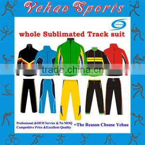 Custom Sublimation Track Suit Wholesale Polyester Tracksuit thumbnail-1