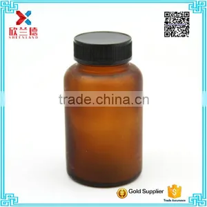 Amber and Clear Cylinder Glass Pharmaceutical Pill Bottle 130ml thumbnail-3