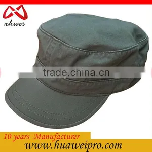 China Headwear Custom New Design Fashion Unisex Flat Roof Military Hat Oem Bush Hat Baseball Field Cap thumbnail-2