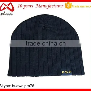 OEM Factory 2016 Fashion Polyester Stripe Hip Hop Hats Winter Beanie Hat Knit thumbnail-6