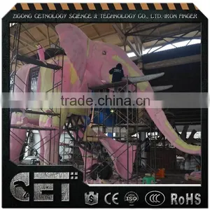 Exhibition Elephant Walking Mechanical Elephant Animatronic Elephant thumbnail-6