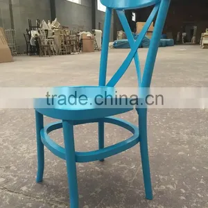 Caffe Chair Bentwood Chair Wood Tuscan Chair Cross Back Chair thumbnail-6