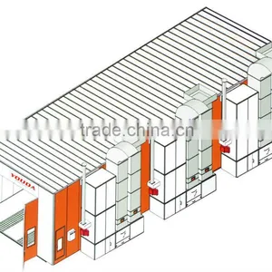 Automotive Paint Spray Booth, Large Equipment Bus Truck Spray Booth thumbnail-1