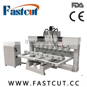 2014 Sell Well CNC Four-dimensional Cylinder Stereo Engraving Machine Fastcut-1616-8 thumbnail-1