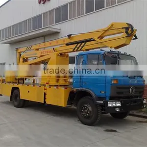 Best 24M Dongfeng Hydraulic Aerial Cage Truck for Sale thumbnail-1