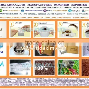 MANUFACTURER ROASTED ARABICA COFFEE - OEM BRANDED NAME -AGGLOMERATED SPRAY FREEZE DRIED INSTANT COFFEE TIDA KIM ROBUSTA thumbnail-5