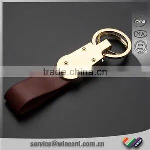 Full Leather Custom Promotional Keychain thumbnail-2