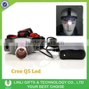 Cree Q5 Led Zoomable Head Light Flashlight thumbnail-1