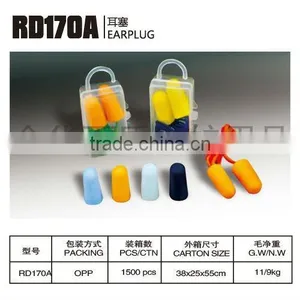 Soundproof Earplug 1.Bullet Shape Slow Rebound Earplug 2.Material: Pu Foam 3.Reduce Noise Availably thumbnail-1