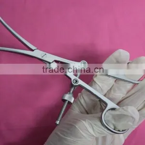 OR Grade Bone Reduction Forceps With Fixation Screw 8" Orthopedic Instruments By Taidoc thumbnail-4