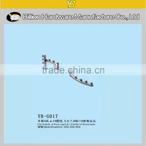 China Fashion Factory Clothes Store Hanging Display Hook on Slot Hook Quality Choice thumbnail-5
