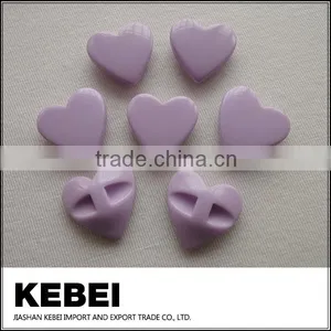 Fashion Heart-shaped Button Custom Design Purple Button for Decoration thumbnail-2