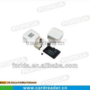 Mini USB 2.0 Single TF Card Reader ,usb 2.0 Card Reader thumbnail-1