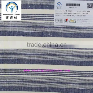 53%LINEN 44%VISCOSE 3%SPANDEX INTERWOVEN STRIPE FABRIC thumbnail-1