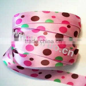 100% Polyester Single Face Printed Satin Ribbon thumbnail-1