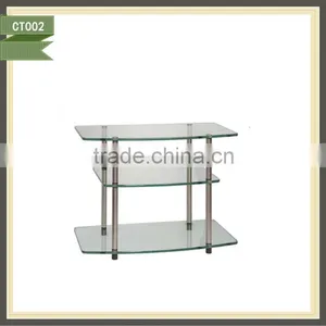 Beautiful Led Light Lcd tv Floor Mount tv Stand Built in Speakers thumbnail-1