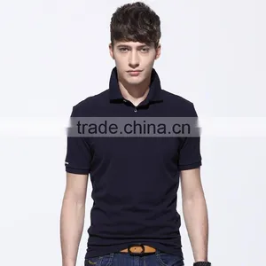 Custom Original Cotton Plain Color Design Quick Dry Moisture Transfer Golf Polo Shirts thumbnail-1