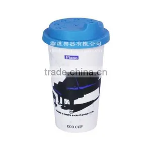 2015 Ceramic Cup With Silicone Lid thumbnail-3