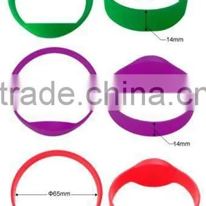 Waterproof NFC 13.56 MHz Silicone Rfid Wristband Bracelet With QR Code for Swimming Pool thumbnail-5