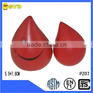 PU Foam Red Water Drop Stress Ball thumbnail-1