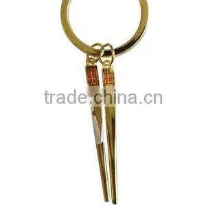 Chopsticks Design Metal Key Chain thumbnail-1