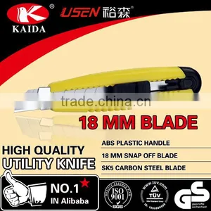 Stationery 18 mm Sliding Blade Plastic With Rubber Grip Handle Utility Knife thumbnail-3