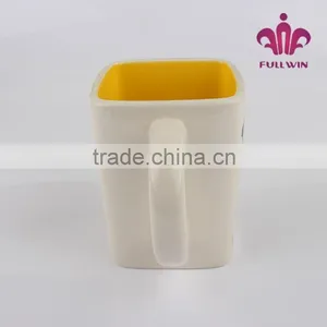 White Ceramic Mug Ceramic Fondue Mug thumbnail-2