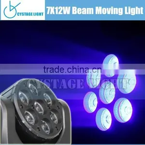 7x12 Watt RGBW 4IN1 Mini Led Beam Moving Head Quality Choice thumbnail-1