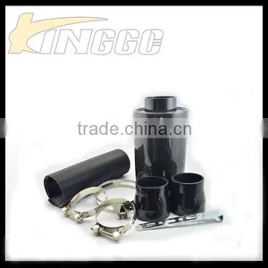 Hot Product Universal Real Black Carbon Fiber Expandable Car Air Intake Kit thumbnail-5