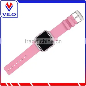 Wristband Genuine Leather Strap for Fitbit Blaze / Metal Bumper for Fitbit thumbnail-4